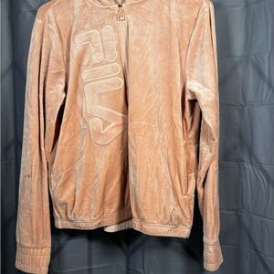 Fila Beige Velour Top
